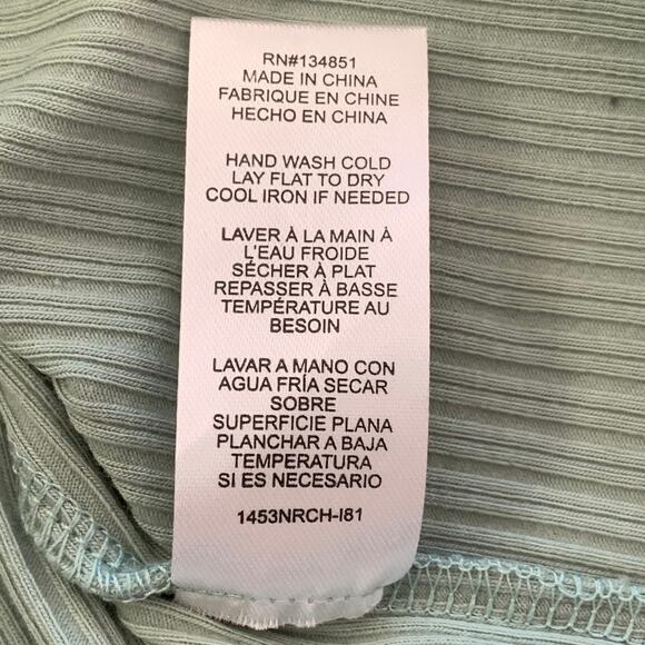 WAYF Babydoll Crop Top in Mint Size XS - Picture 6 of 6